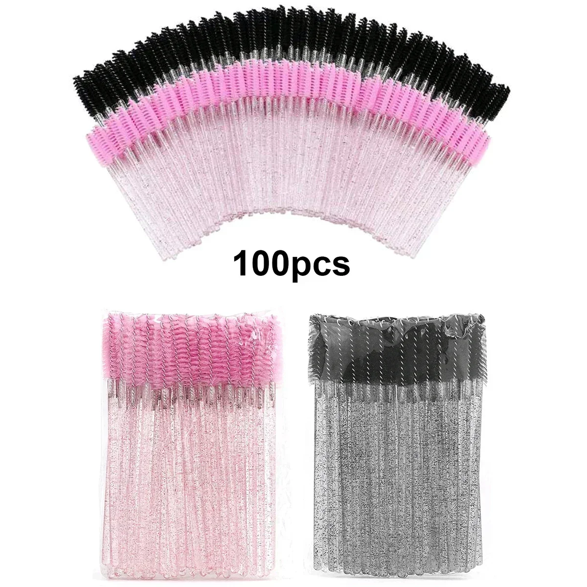 Beauty Makeup Vanity - Wholesale 100pcs Disposable Eyelash Brushes Spoolies