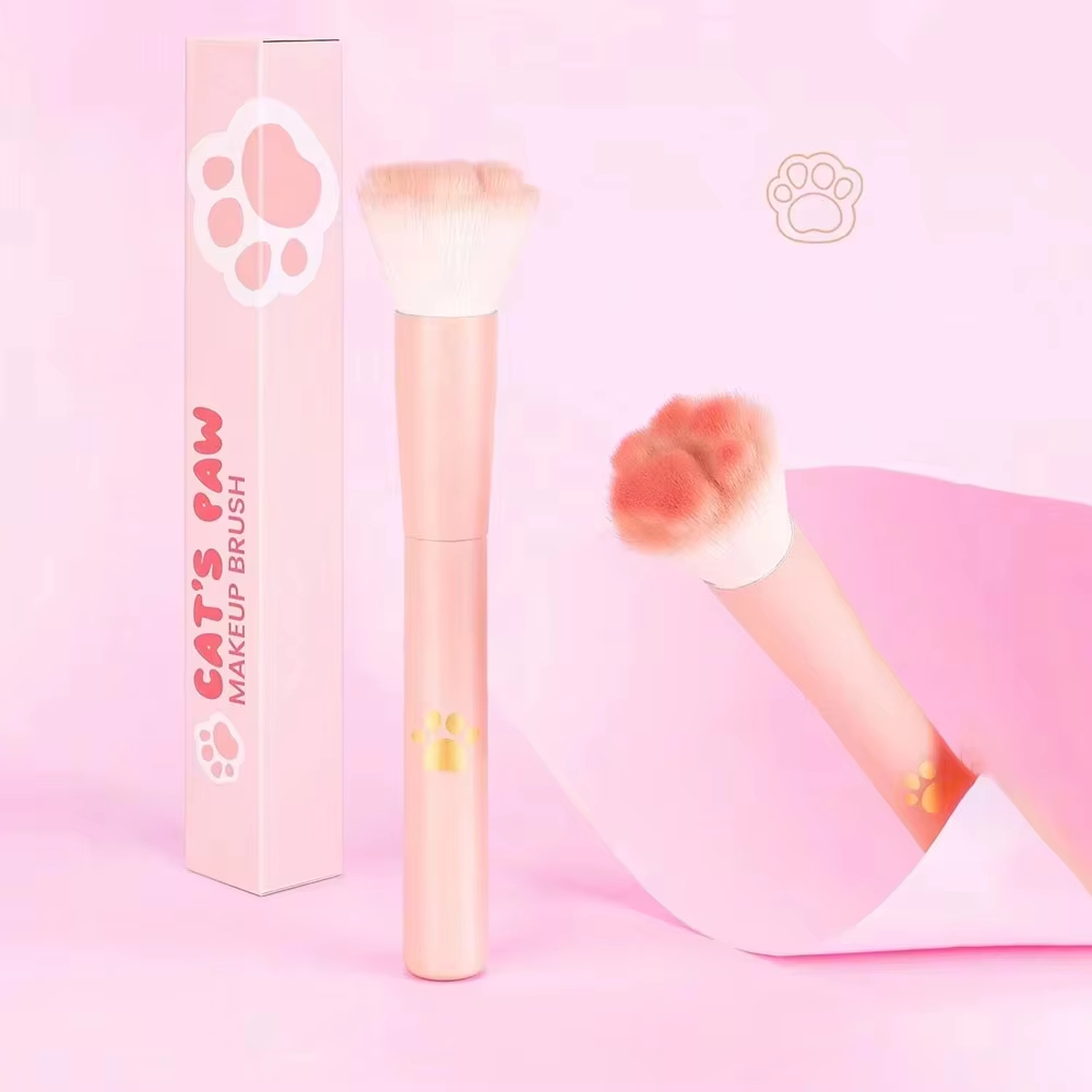 Beauty Makeup Artist - 1Pc Cat Paw Blush Brush with