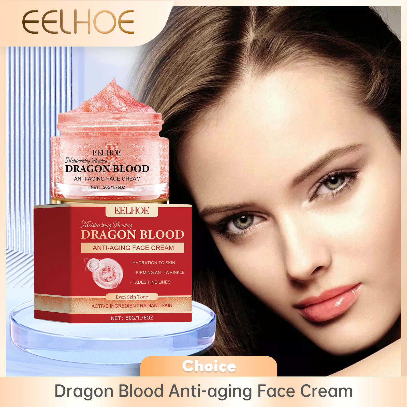 Beauty Glazed Makeup - EELHOE Dragon Blood Face Cream Pore