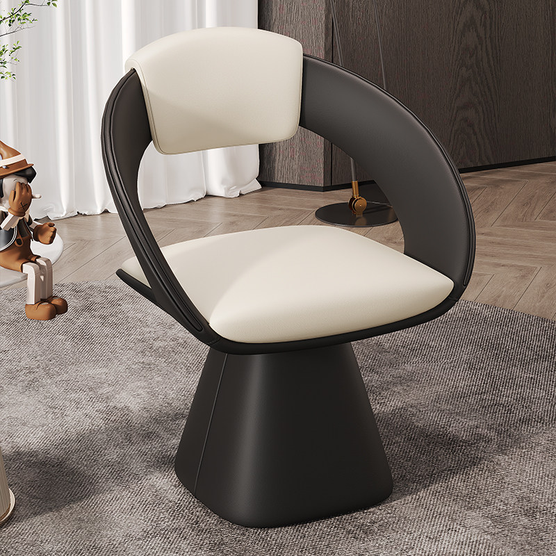 Beauty Makeup Vanity - Luxury Office Vanity Stools Swivel Wooden