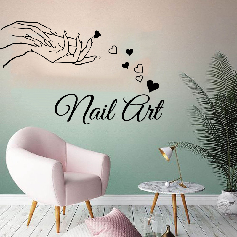 Beauty And Makeup Quotes - Beauty Nail Salon Girl Hand Wall