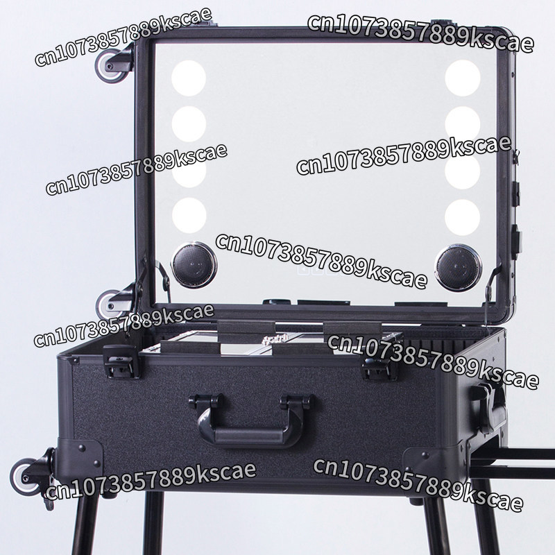 Beauty Makeup Artist - Professional Lamp Trolley Cosmetic Case，for Makeup