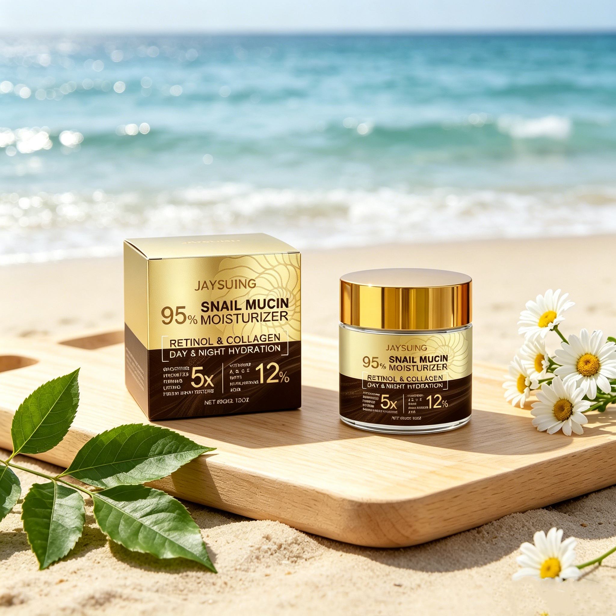 Beauty Glazed Makeup - 95% Snail Mucin Moisturizer Collagen Rejuvenating
