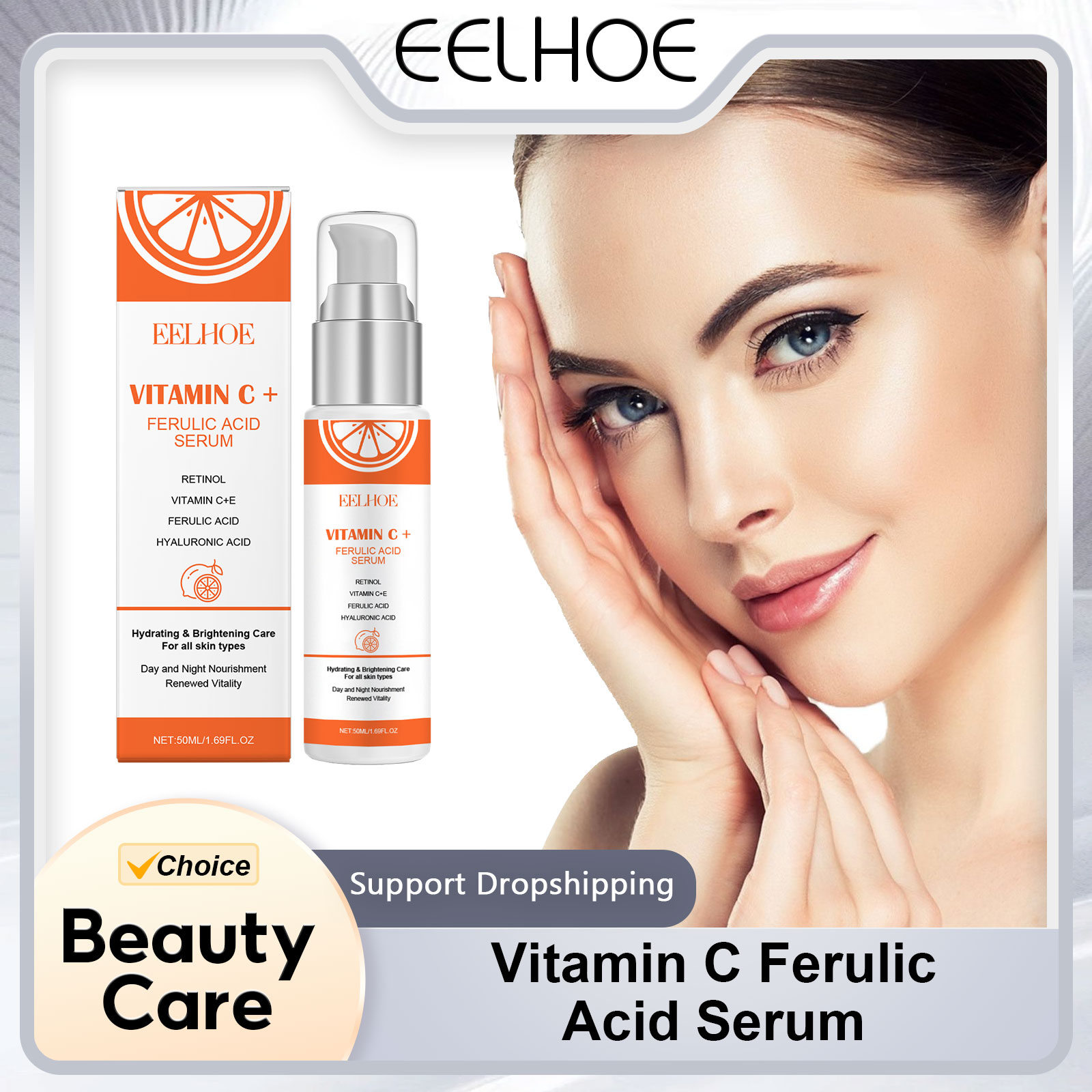 Vitamin C Serum Face - EELHOE Vitamin C E Ferulic Acid