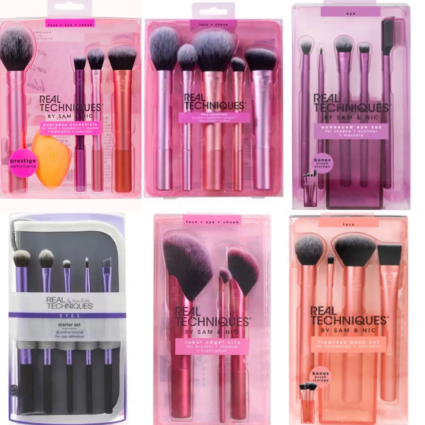 Beauty Real Makeup - Real Techniques Professioanl Makeup Brushes Set