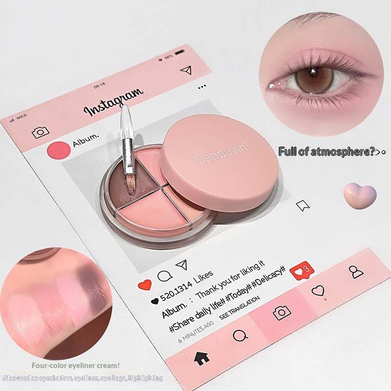 Cappuvini 4 Color Matte Velvet - Beauty Makeup Eyeshadow Palette recension och pris