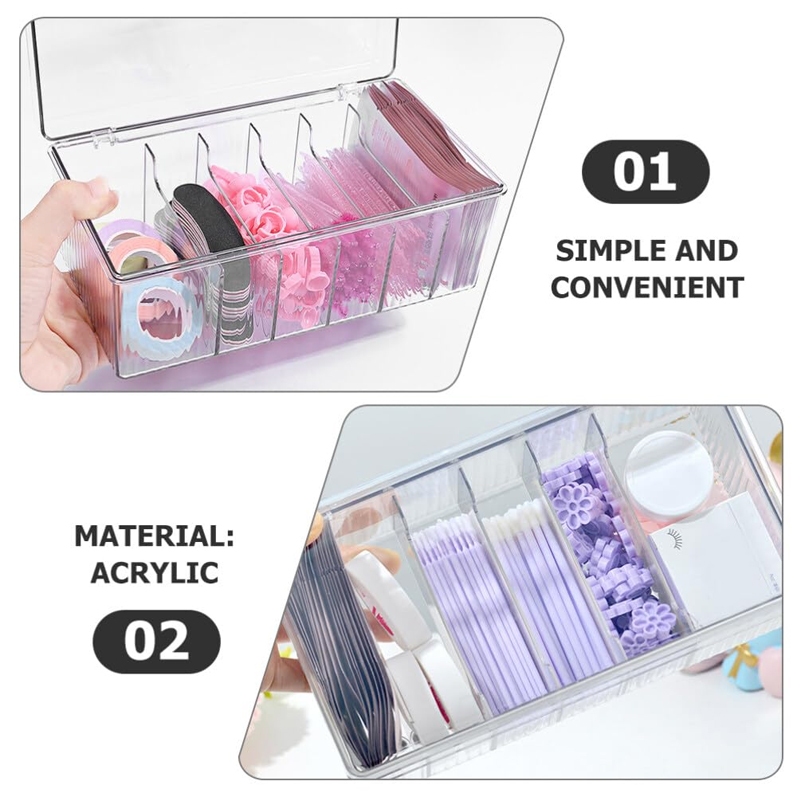 Transparent Eyelash Beauty Org - Beauty Makeup Organizer recension och pris
