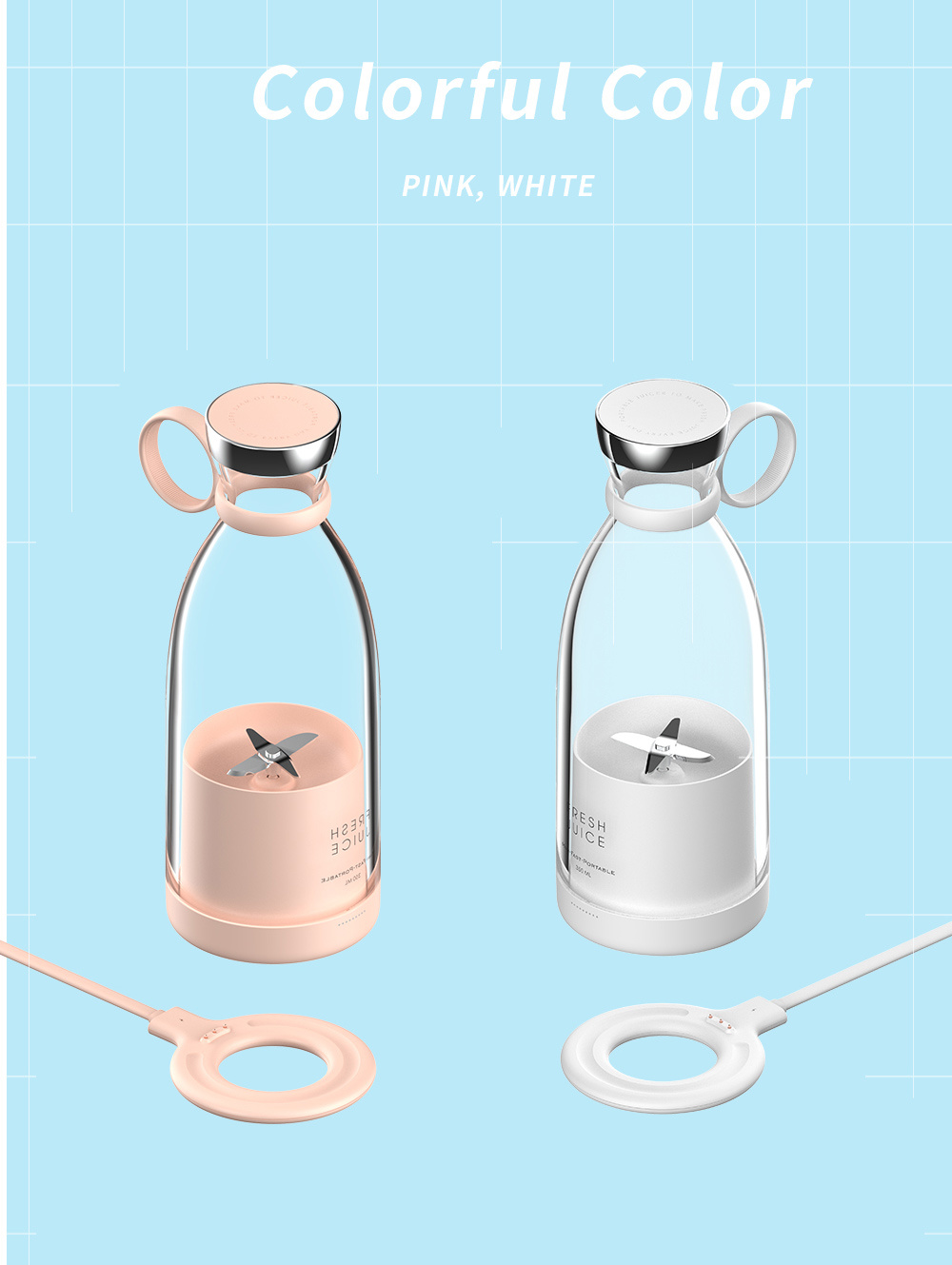 usb Charger for portable juice - Cosmetic Sponge recension och pris