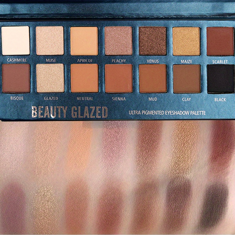 BEAUTY GLAZED 14 Colors Eyesha - Beauty Makeup Eyeshadow Palette recension och pris