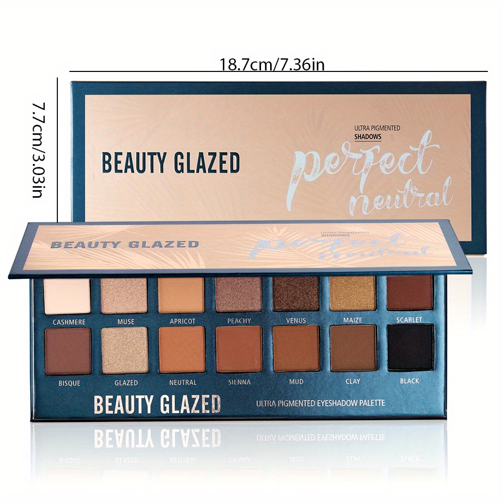 BEAUTY GLAZED 14 Colors Eyesha - Beauty Makeup Eyeshadow Palette recension och pris