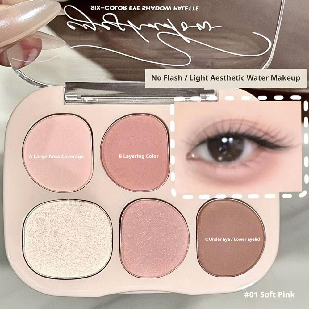 6 Colors Matte Eyeshadow Blush - Beauty Makeup Eyeshadow Palette recension och pris