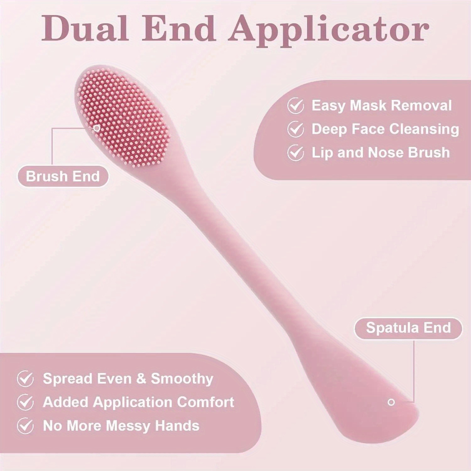 Double Head Facial Mask Brush  - Beauty Makeup Artist recension och pris