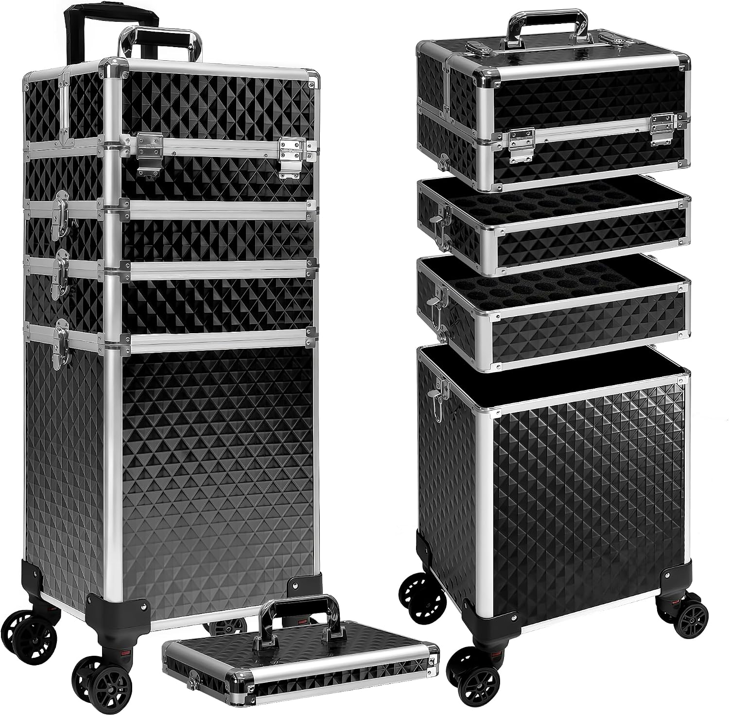 Rolling Makeup Train Case, Cos - Beauty Makeup Organizer recension och pris