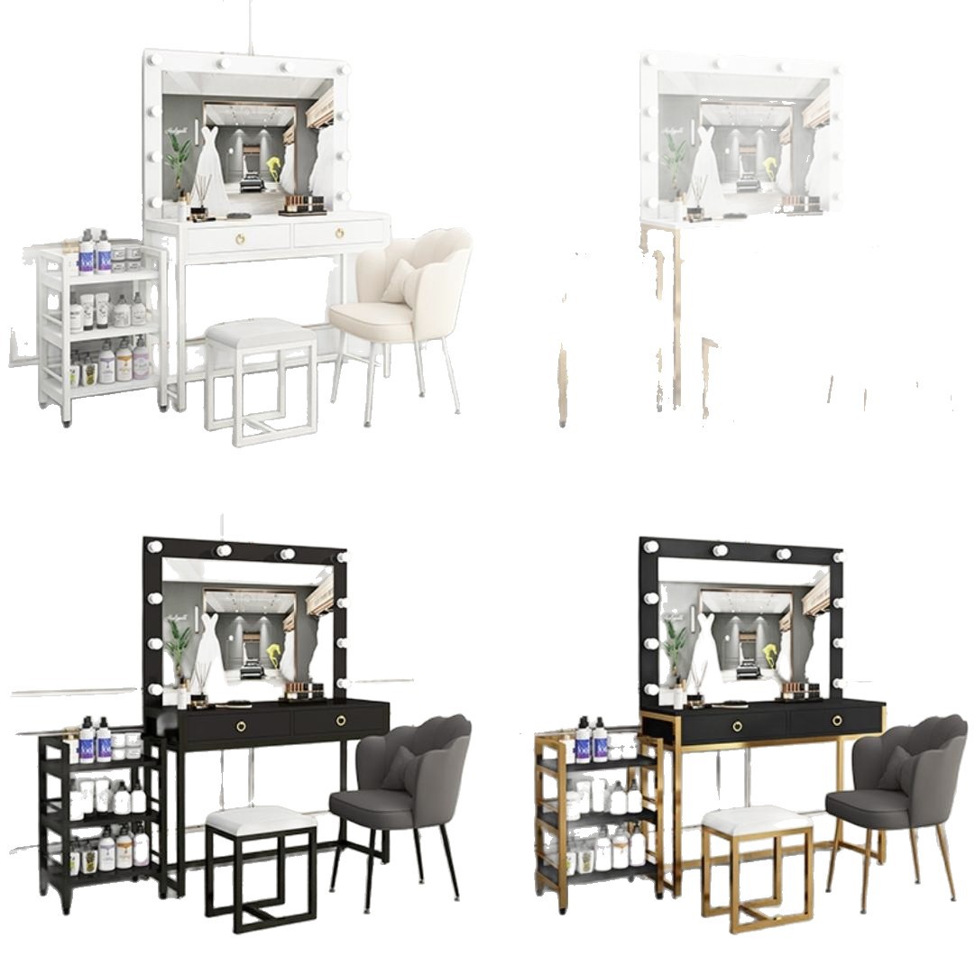 Studio dresser with lamp mirro - Beauty And Makeup Studio recension och pris