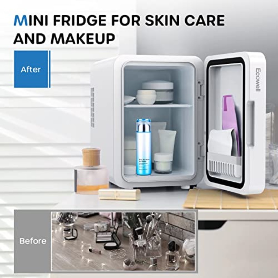 Mini Skincare Fridge 4L/6Can w - Beauty Makeup Fridge recension och pris