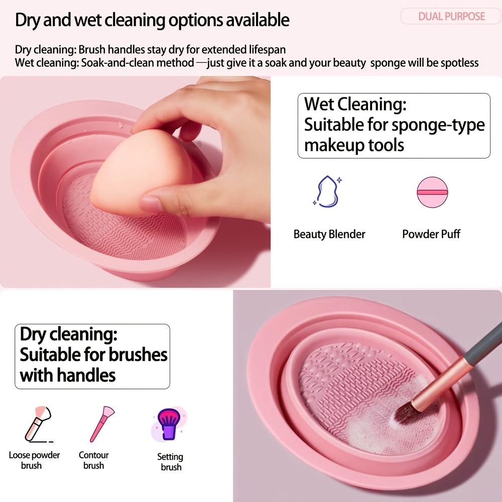 Foldable Silicone Makeup Brush - Cosmetic Sponge recension och pris