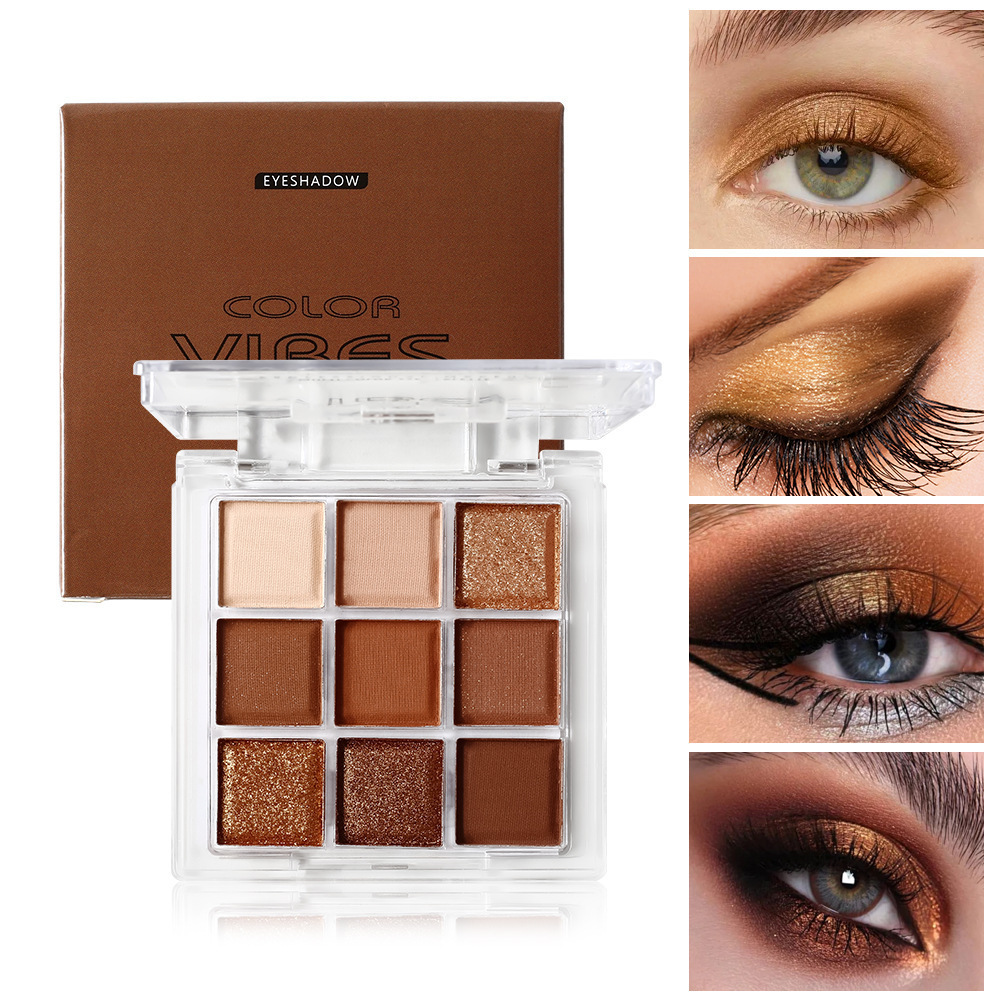 Smoky Punk Style 9 Color Eyesh - Beauty Makeup Eyeshadow Palette recension och pris