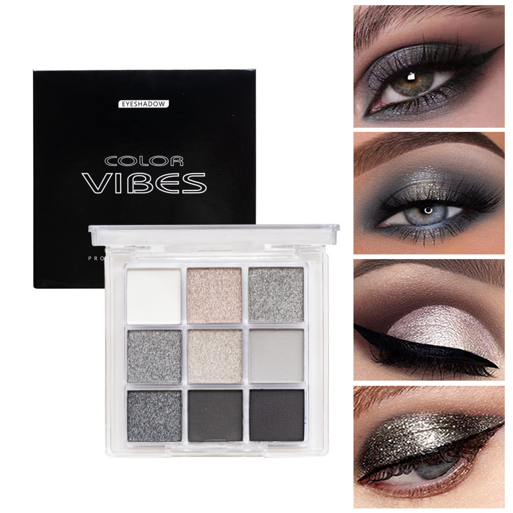 Smoky Punk Style 9 Color Eyesh - Beauty Makeup Eyeshadow Palette recension och pris