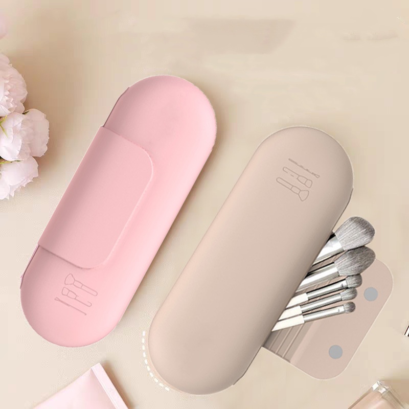 Makeup Brush Bag for Women Sil - Cosmetic Sponge recension och pris