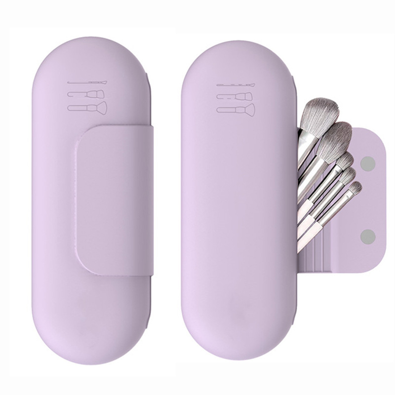 Makeup Brush Bag for Women Sil - Cosmetic Sponge recension och pris
