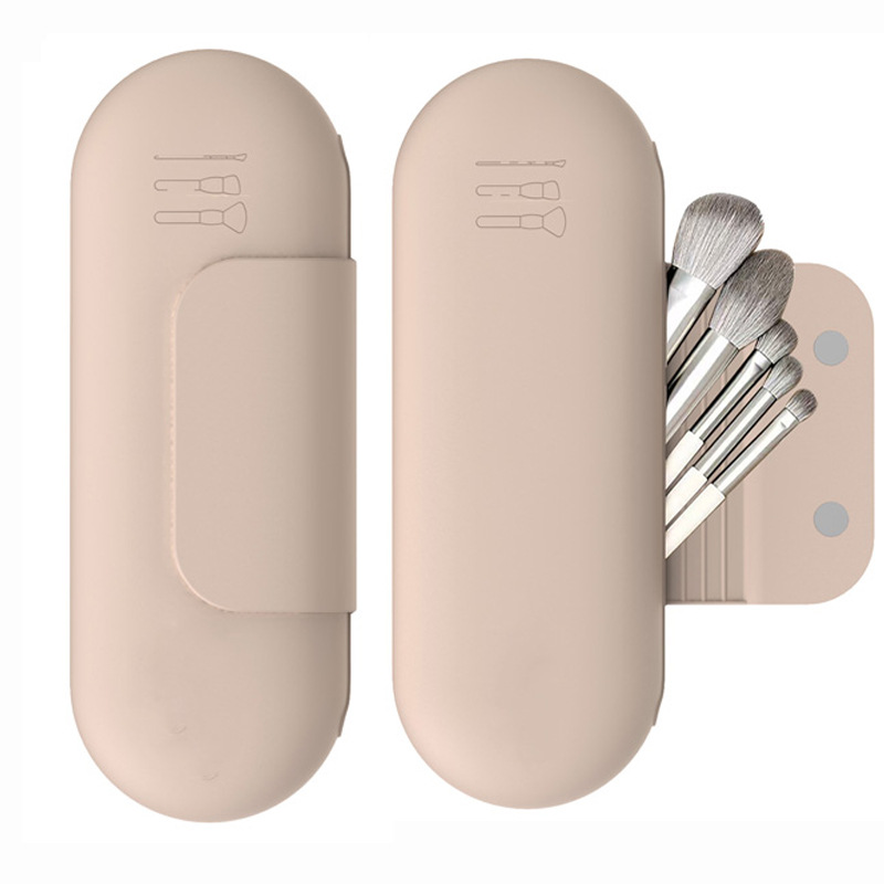 Makeup Brush Bag for Women Sil - Cosmetic Sponge recension och pris