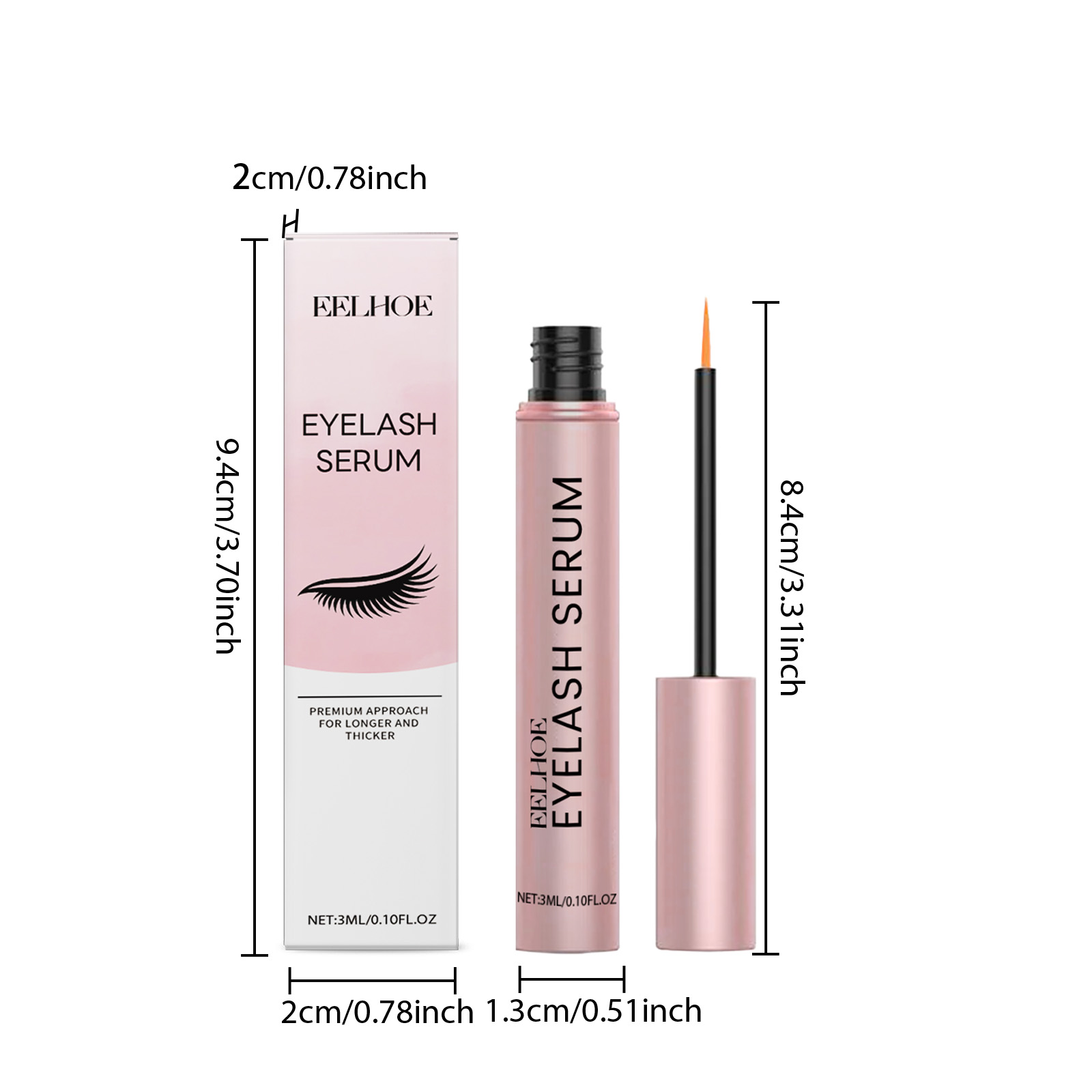 2pc Eyelash Conditioning Serum - Lash Serum Growth recension och pris