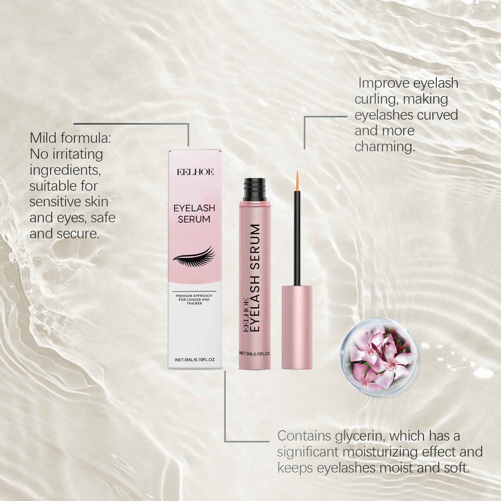 2pc Eyelash Conditioning Serum - Lash Serum Growth recension och pris