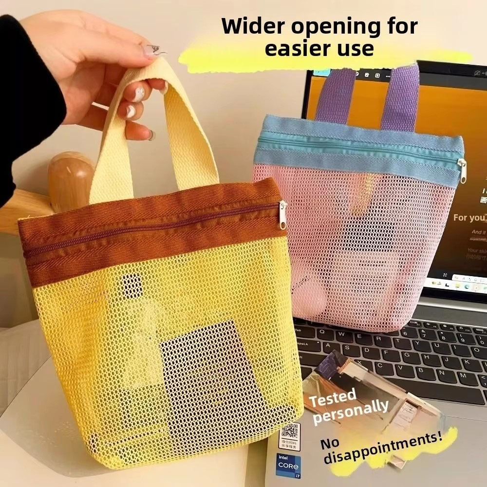 New Dopamine Mesh Toiletry Bag - Beauty Makeup Vanity recension och pris