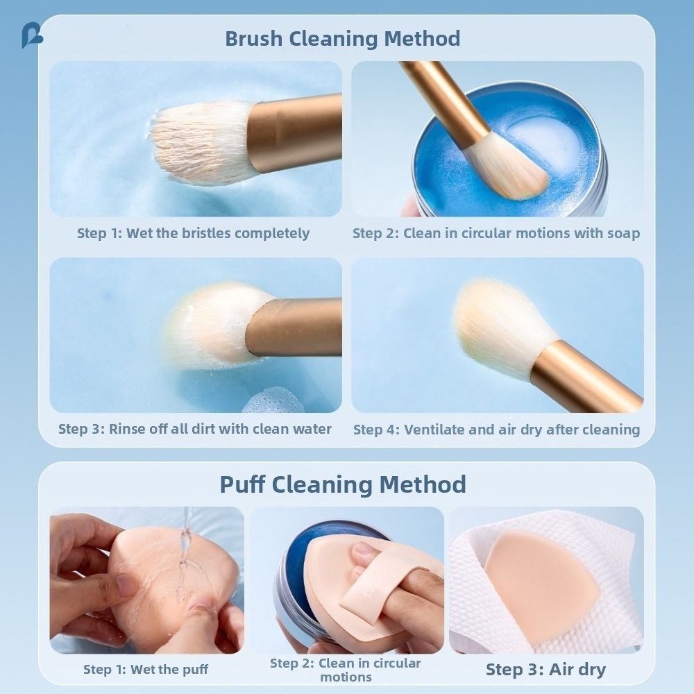 with Silicone Mat Makeup Brush - Cosmetic Sponge recension och pris