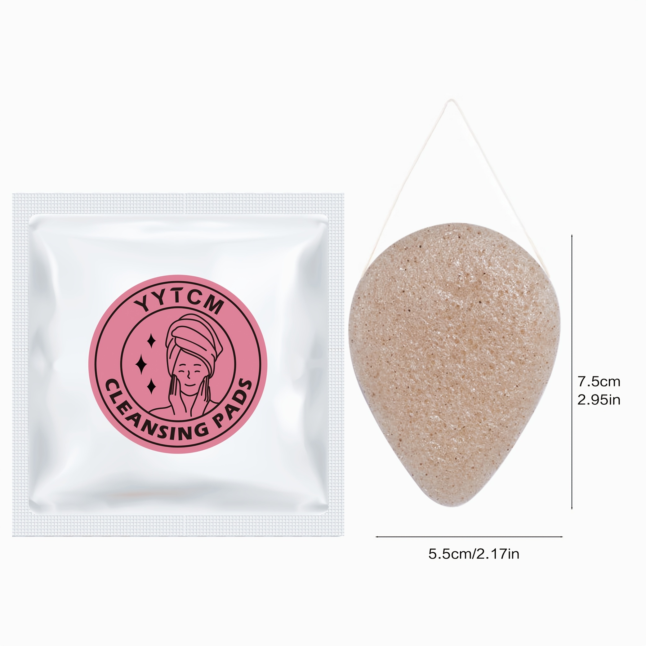 Walnut Seed Konjac Face Sponge - Cosmetic Sponge recension och pris