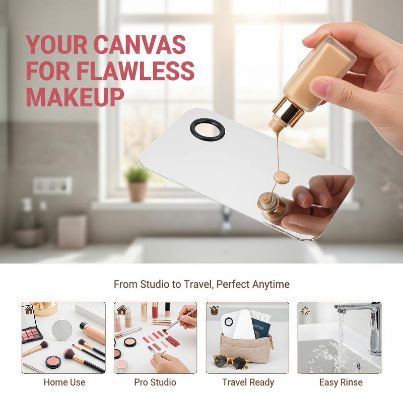 Stainless Steel Makeup Mixing  - Beauty Makeup Eyeshadow Palette recension och pris