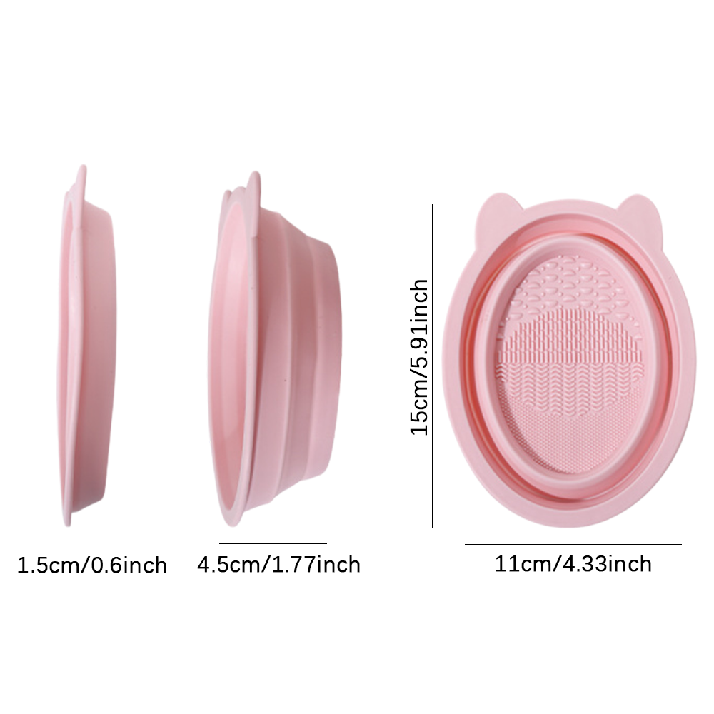Collapsible Silicone Makeup Br - Cosmetic Sponge recension och pris