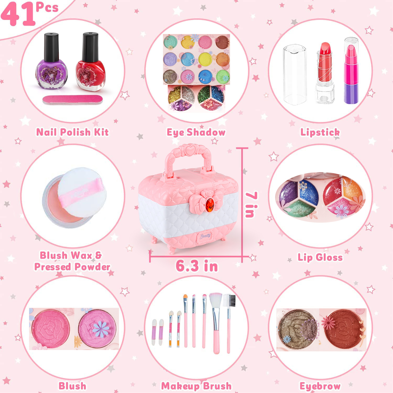 Kids Makeup Toy Kit for Girls, - Beauty Real Makeup recension och pris