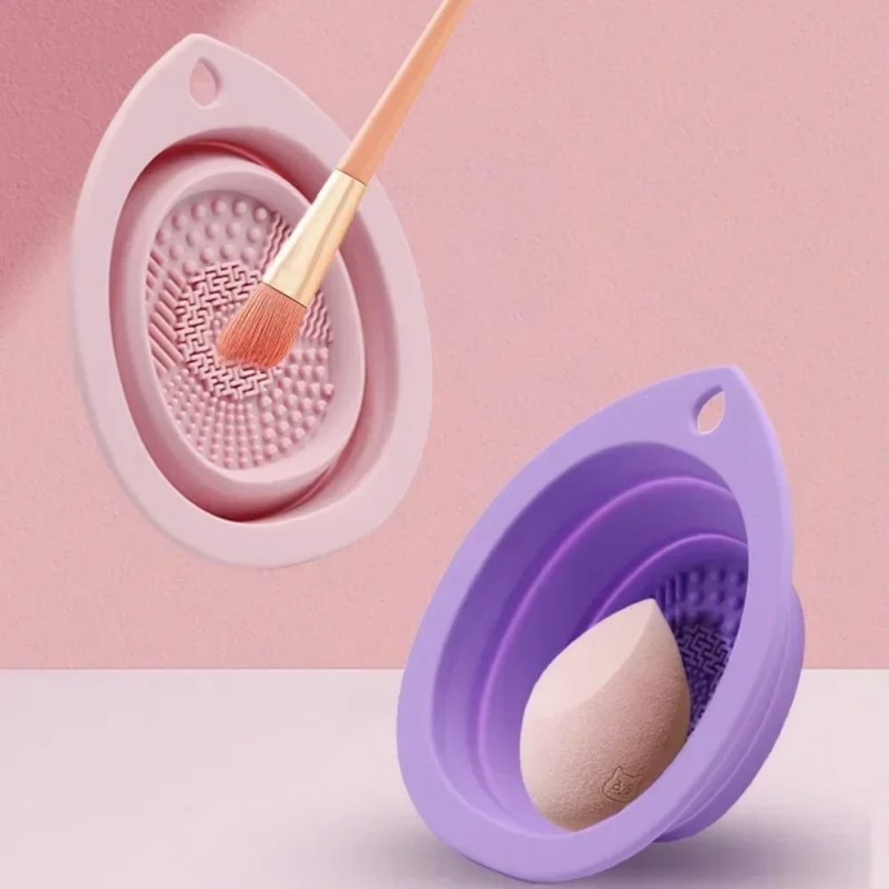 Silicone Makeup Brush Cleaning - Cosmetic Sponge recension och pris