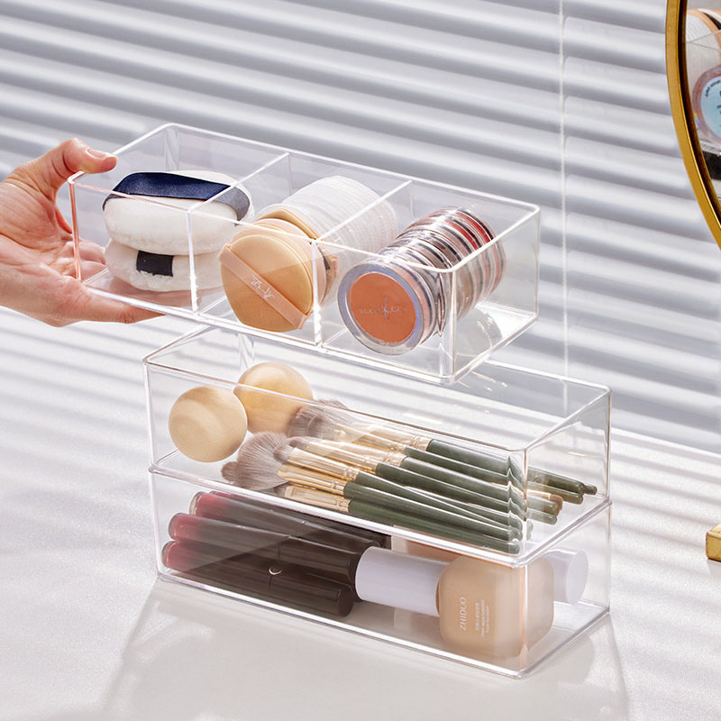 Acrylic Cosmetics Storage Box  - Cosmetic Sponge recension och pris